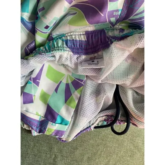 Vineyard Vines Men's Geometric Sailboat Print Board Shorts Swim Trunks Size M - Picture 4 of 6